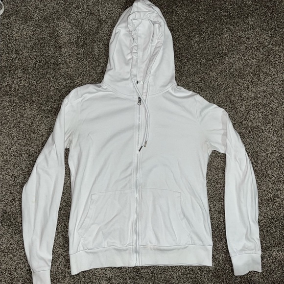 White Zip up hoodie - Picture 1 of 3